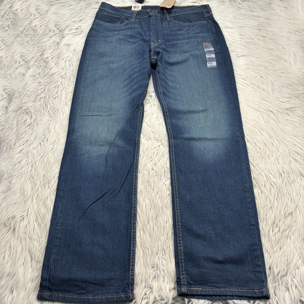 NWT Levi's Men's 35 x 32 Medium Wash 514 Straight Leg‎ Jeans Classic - Picture 4 of 7